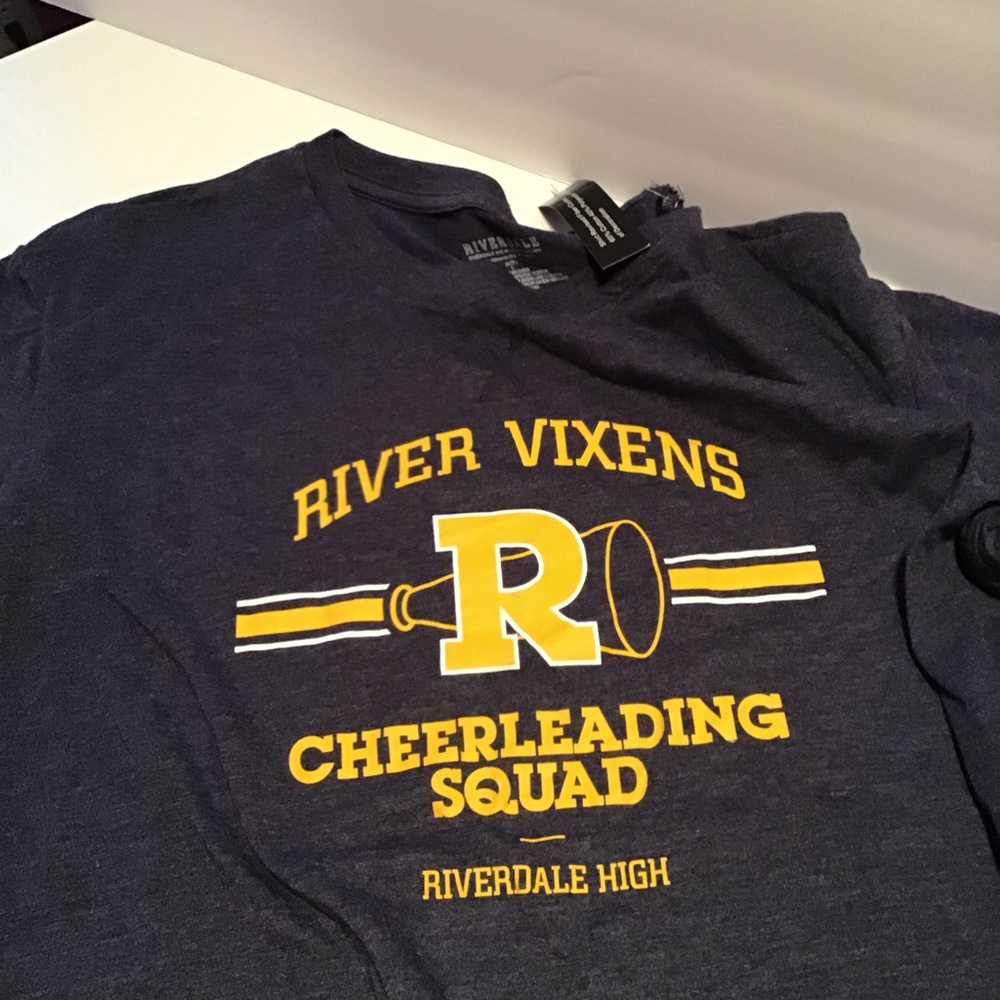 Riverdale front tie blue shirt  sz large